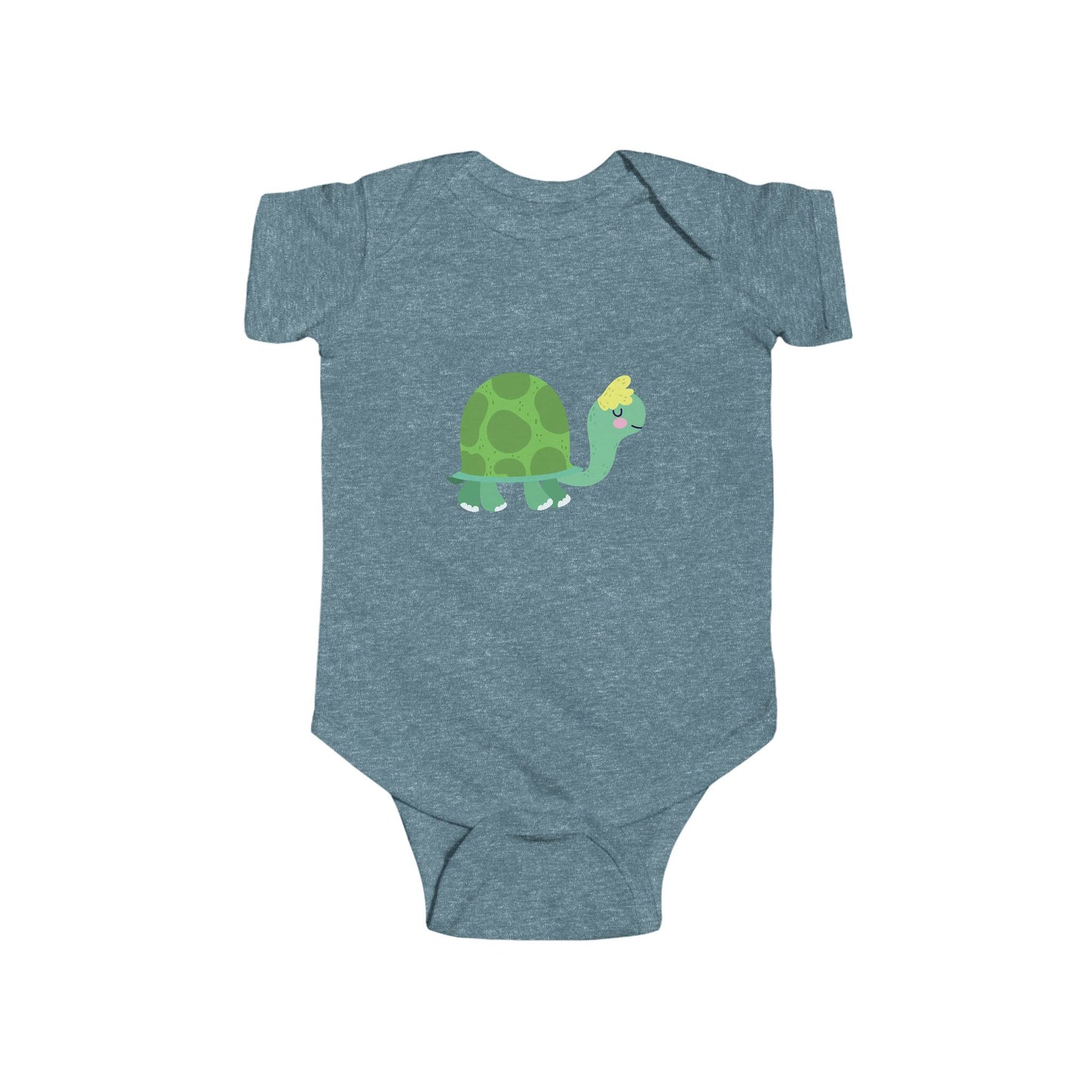 Infant Fine Jersey Bodysuit - Sleeping turtle