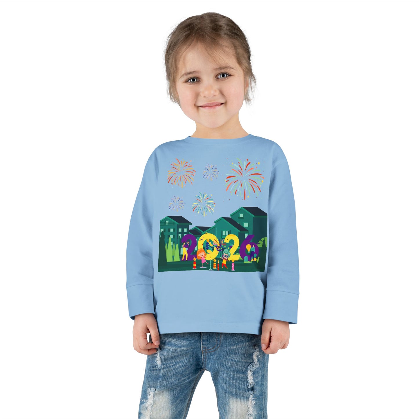 Toddler Long Sleeve Tee - Super kiddo on house - [[{"value":"Wonderwear Kid"}]]