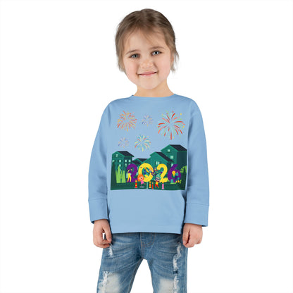 Toddler Long Sleeve Tee - Super kiddo on house - [[{"value":"Wonderwear Kid"}]]