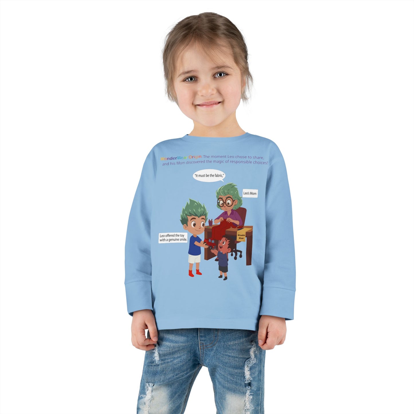Toddler Long Sleeve Tee - WonderWear Origin - [[{"value":"Wonderwear Kid"}]]
