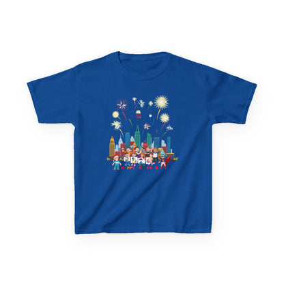 Kids Heavy Cotton™ Tee - Happy new year with fireworks - [[{"value":"Wonderwear Kid"}]]