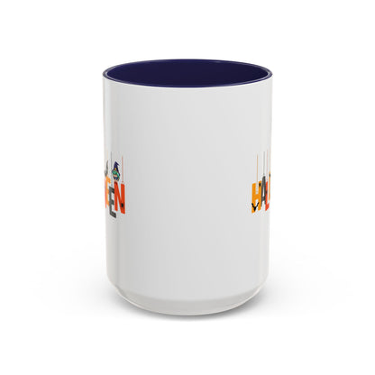Accent Coffee Mug - Holloween hanging letters Printify
