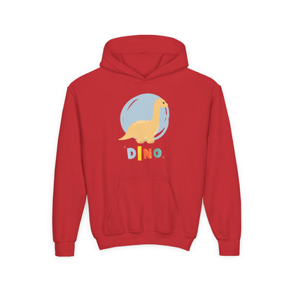 Kids Dino Embrace Hoodie Printify