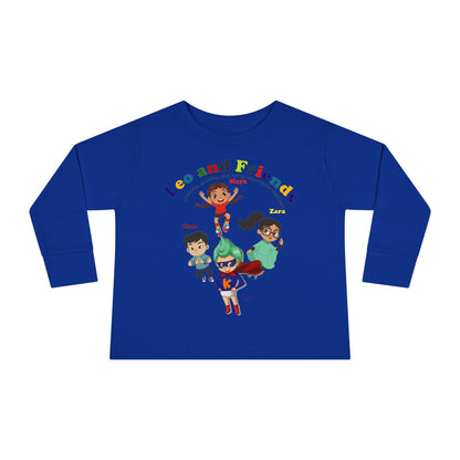 Toddler Long Sleeve Tee - Leo & Friends - Learning and growing - [[{"value":"Wonderwear Kid"}]]