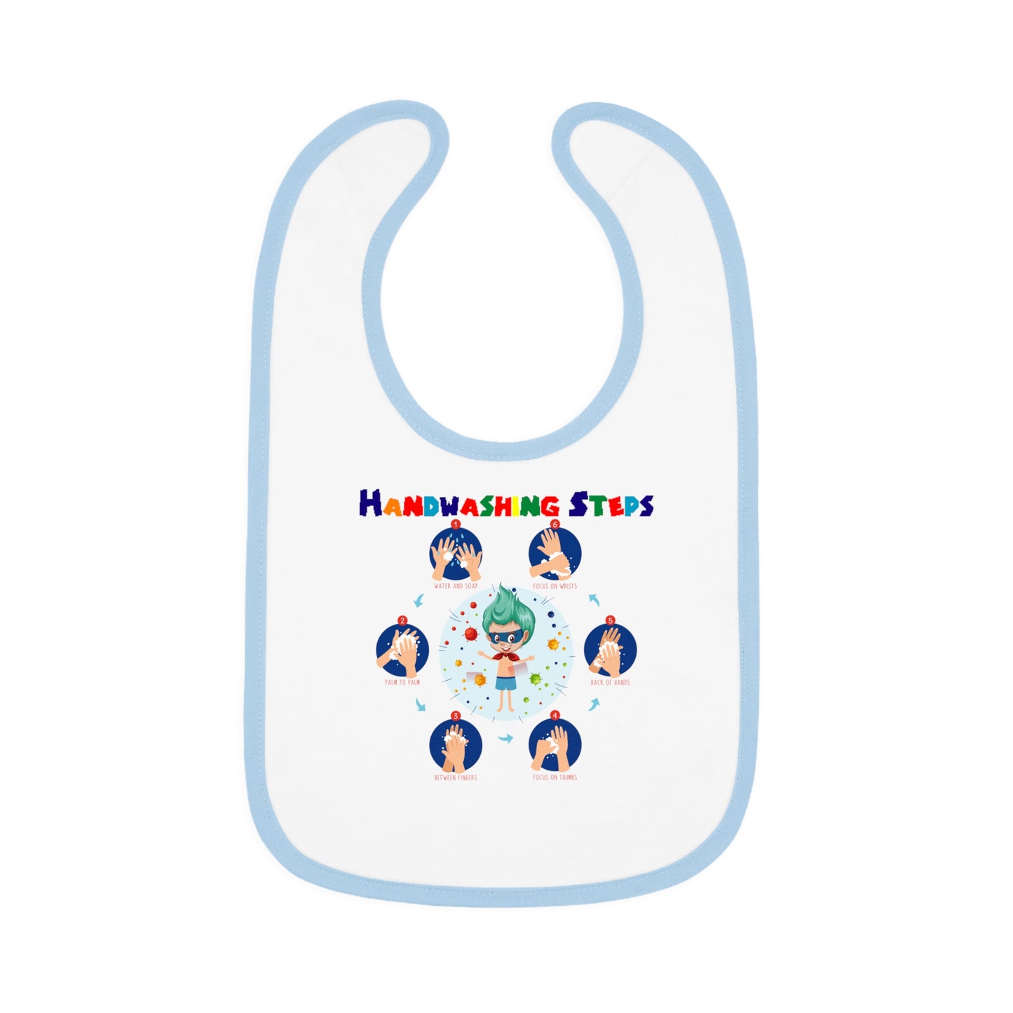 Baby Bib - Super kiddo how to wash hand properly