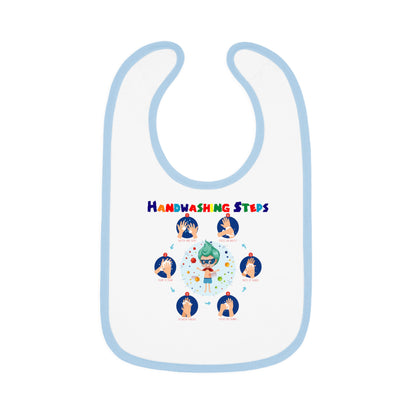 Baby Bib - Super kiddo how to wash hand properly - [[{"value":"Wonderwear Kid"}]]