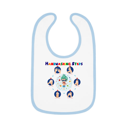 Baby Bib - Super kiddo how to wash hand properly - [[{"value":"Wonderwear Kid"}]]