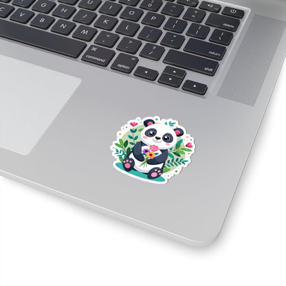 Kiss-Cut Stickers - Adorable Panda Printify