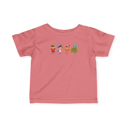 Infant Fine Jersey Tee - Super kiddo in christmas tree attire - [[{"value":"Wonderwear Kid"}]]