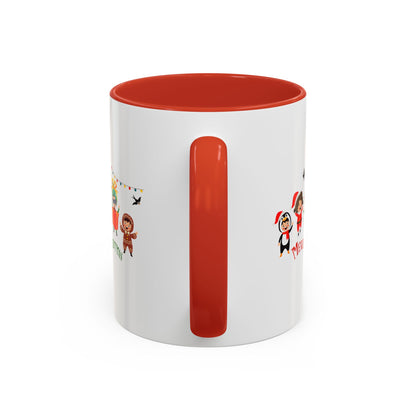 Accent Coffee Mug - Merry christmas by super kiddo and friends - [[{"value":"Wonderwear Kid"}]]