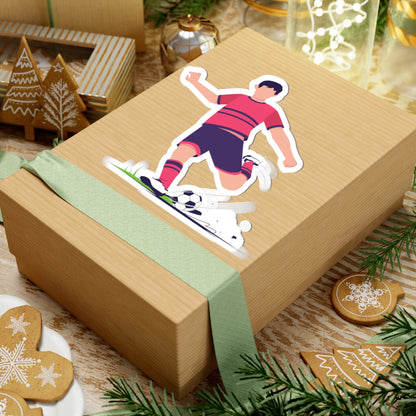 Kiss-Cut Vinyl Decals - To get a point in football Printify