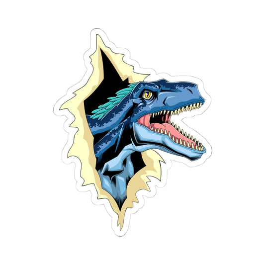 Kiss-Cut Vinyl Decals - Utahraptor dinosaur Printify