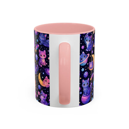 Accent Coffee Mug (11/15 oz) - Galaxy cats