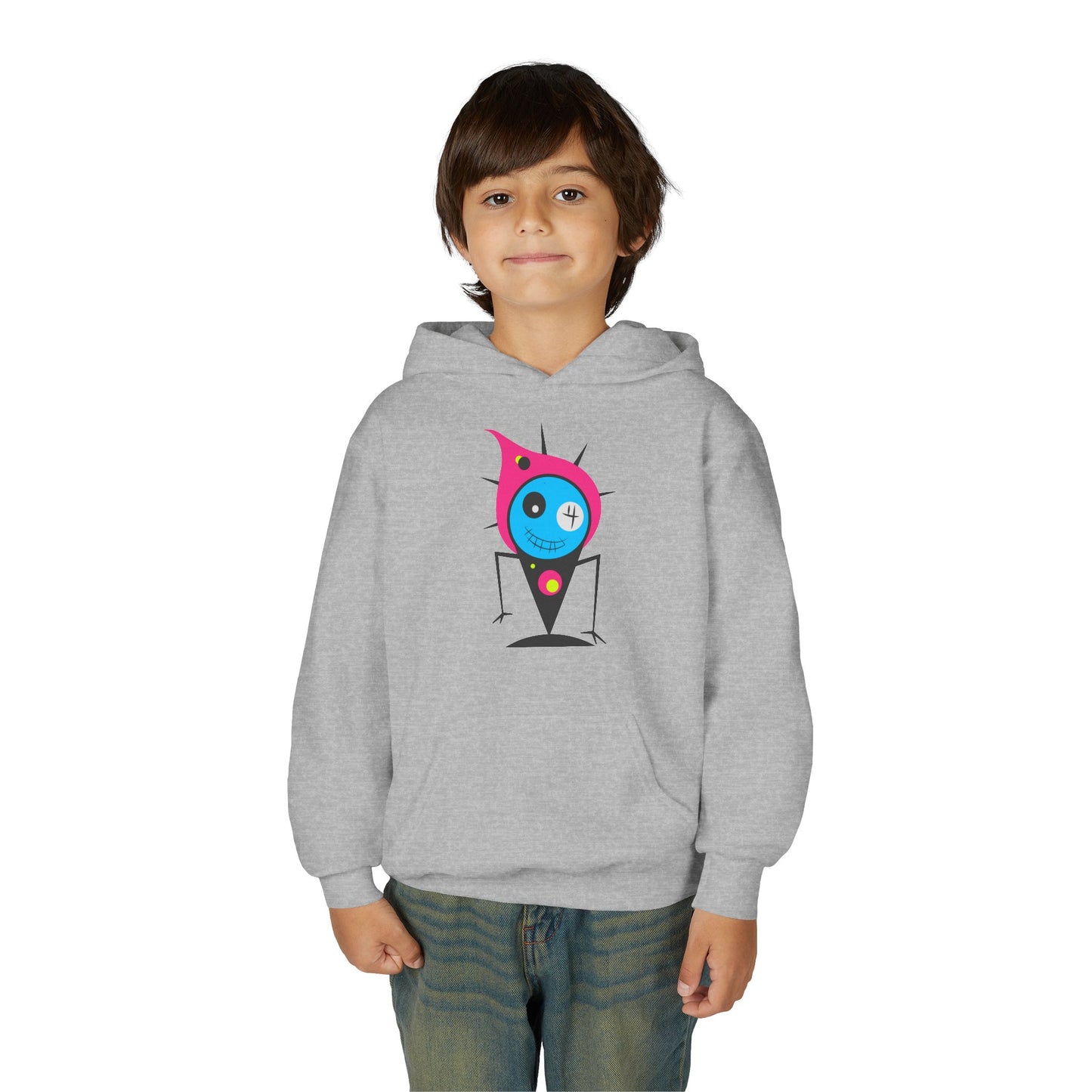 Youth Heavy Blend Hooded Sweatshirt -  Fire monster