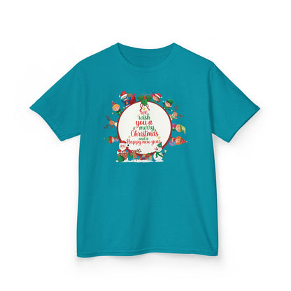 Kids Heavy Cotton™ Tee - We wish you a merry christmas - [[{"value":"Wonderwear Kid"}]]