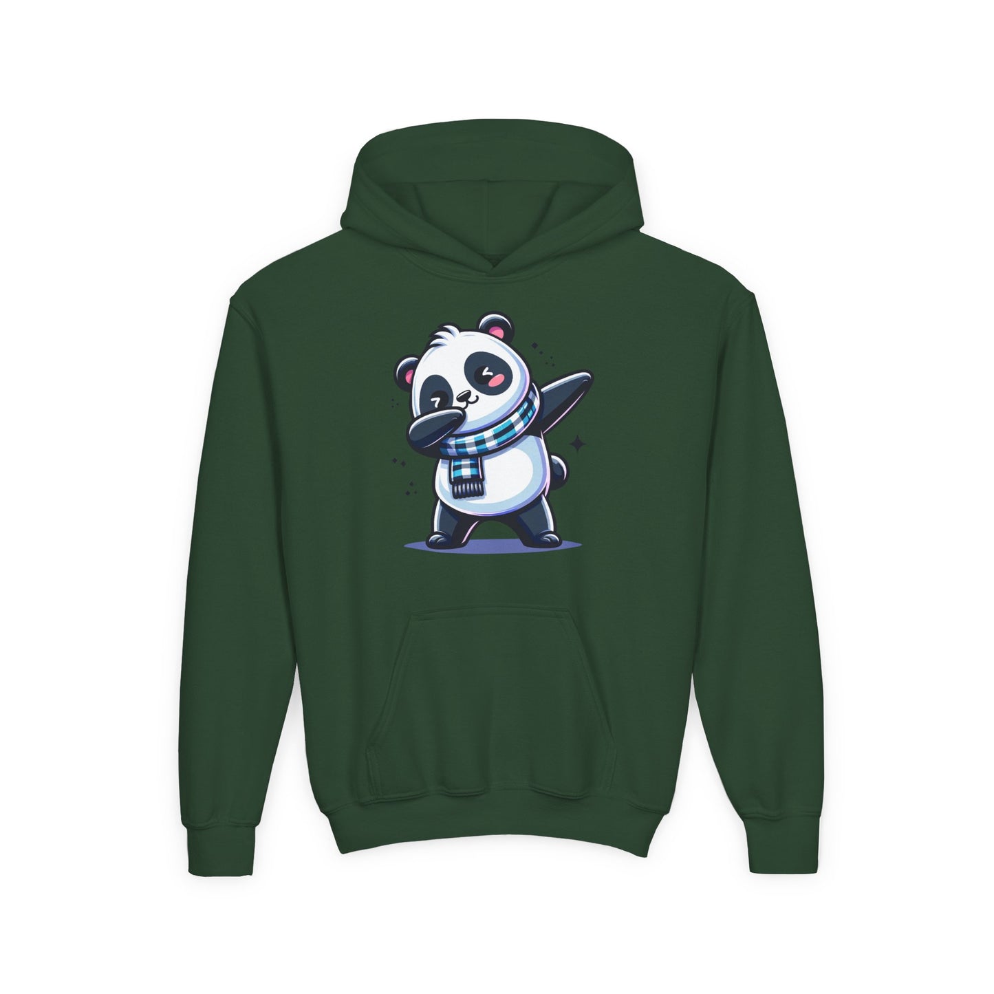 Youth Heavy Blend Hooded Sweatshirt - Panda dabbing dance