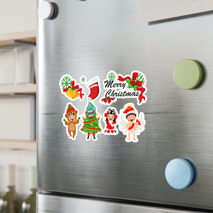 Christmas Kiss-Cut Vinyl Decals – Merry christmas from super kid - [[{"value":"Wonderwear Kid"}]]
