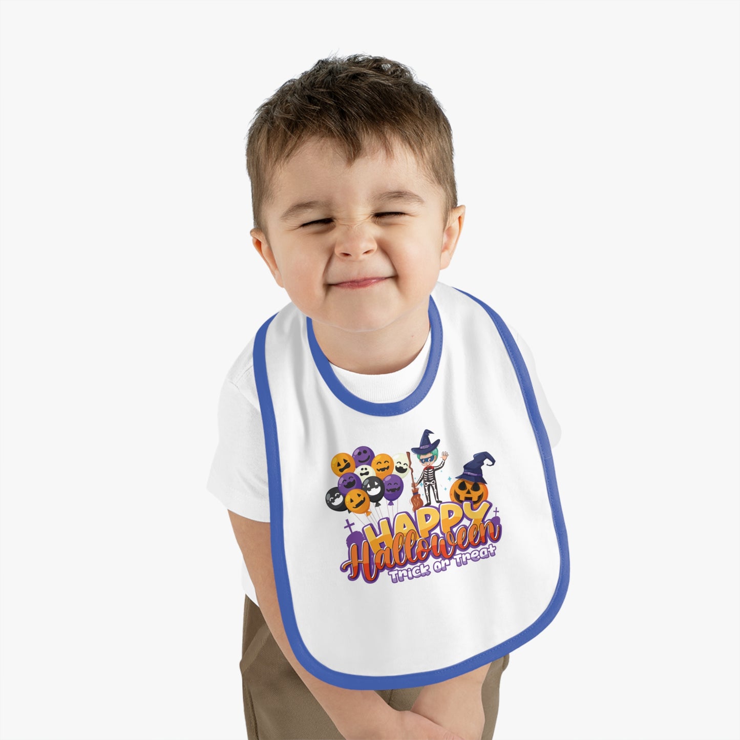 Baby Bib - Happy halloween trick or treat