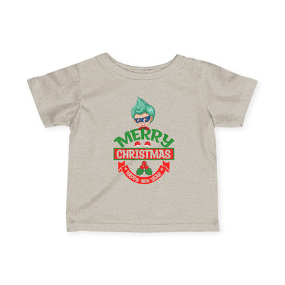 Infant Fine Jersey Tee - Merry chridtmas from super kiddo - [[{"value":"Wonderwear Kid"}]]