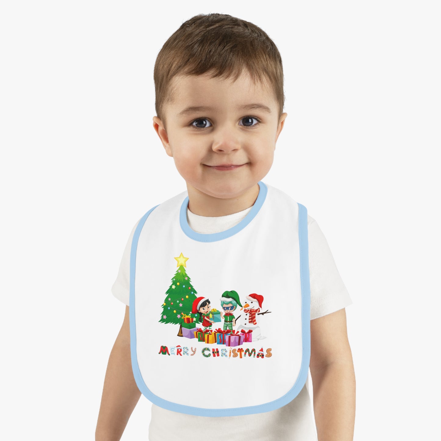Baby Bib - Super kiddo preparing gifts