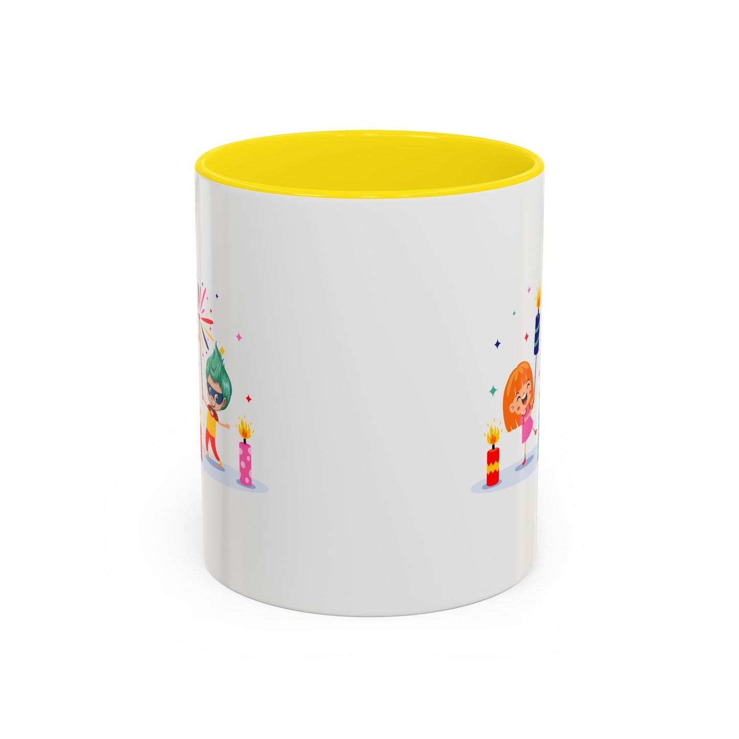Accent Coffee Mug - Super kiddo lighting fireworks