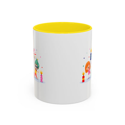 Accent Coffee Mug - Super kiddo lighting fireworks - [[{"value":"Wonderwear Kid"}]]