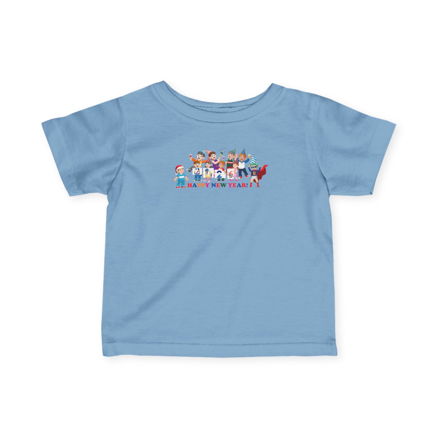 Infant Fine Jersey Tee - Happy new year from super kiddo - [[{"value":"Wonderwear Kid"}]]