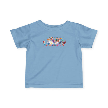 Infant Fine Jersey Tee - Happy new year from super kiddo - [[{"value":"Wonderwear Kid"}]]