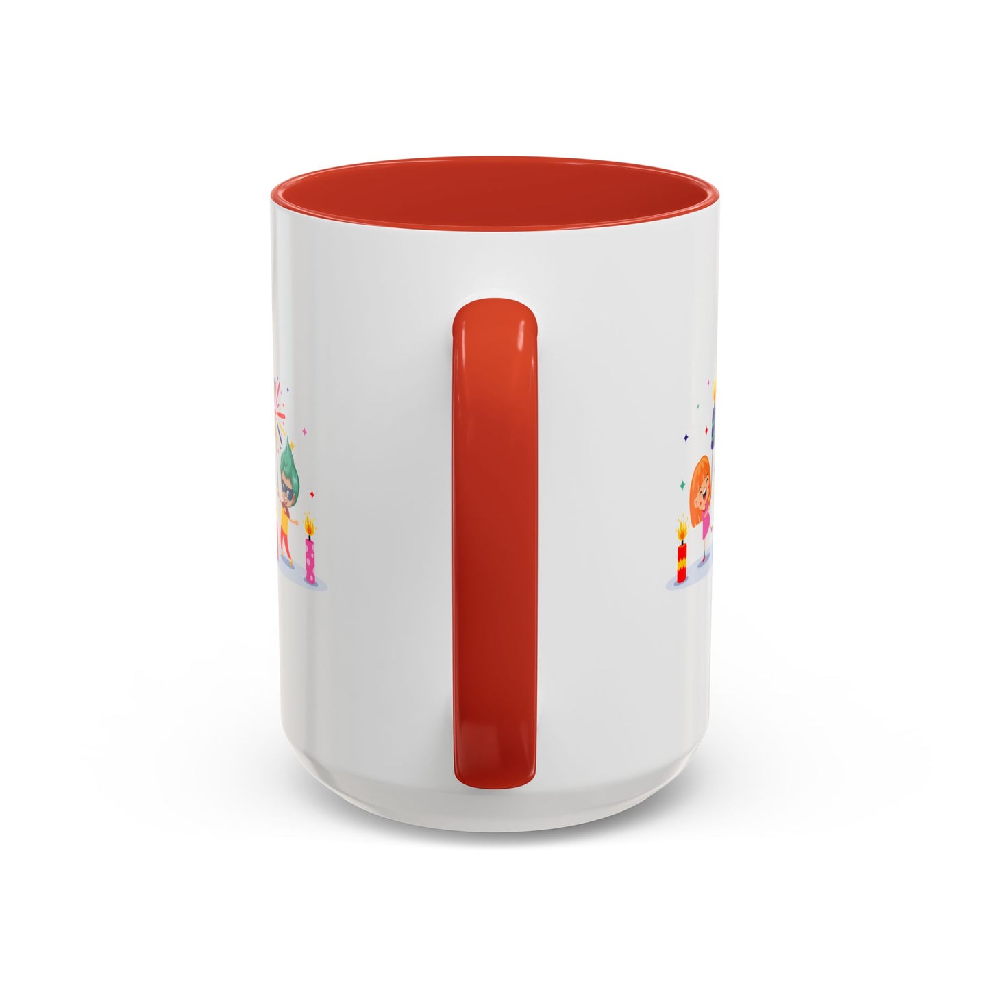 Accent Coffee Mug - Super kiddo lighting fireworks