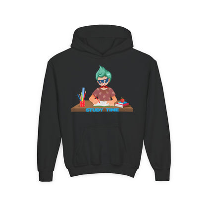Youth Heavy Blend Hooded Sweatshirt - Super kiddo studying - [[{"value":"Wonderwear Kid"}]]