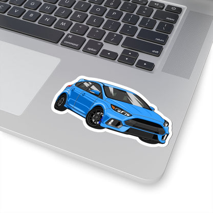 Kiss-Cut Stickers - Blue Car Printify