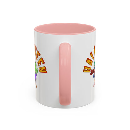 Accent Coffee Mug - Holloween with super kiddo Printify