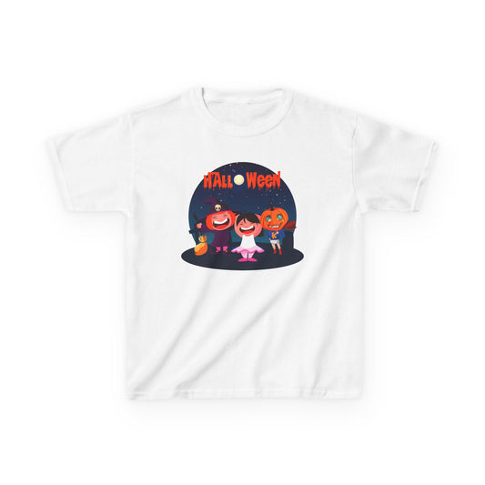 Kids Heavy Cotton™ Tee - Super kiddo wearing pumpkin - [[{"value":"Wonderwear Kid"}]]