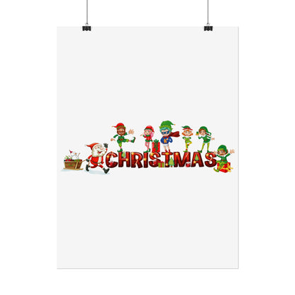 Rolled Posters - Christmas with santa claus and friends - [[{"value":"Wonderwear Kid"}]]
