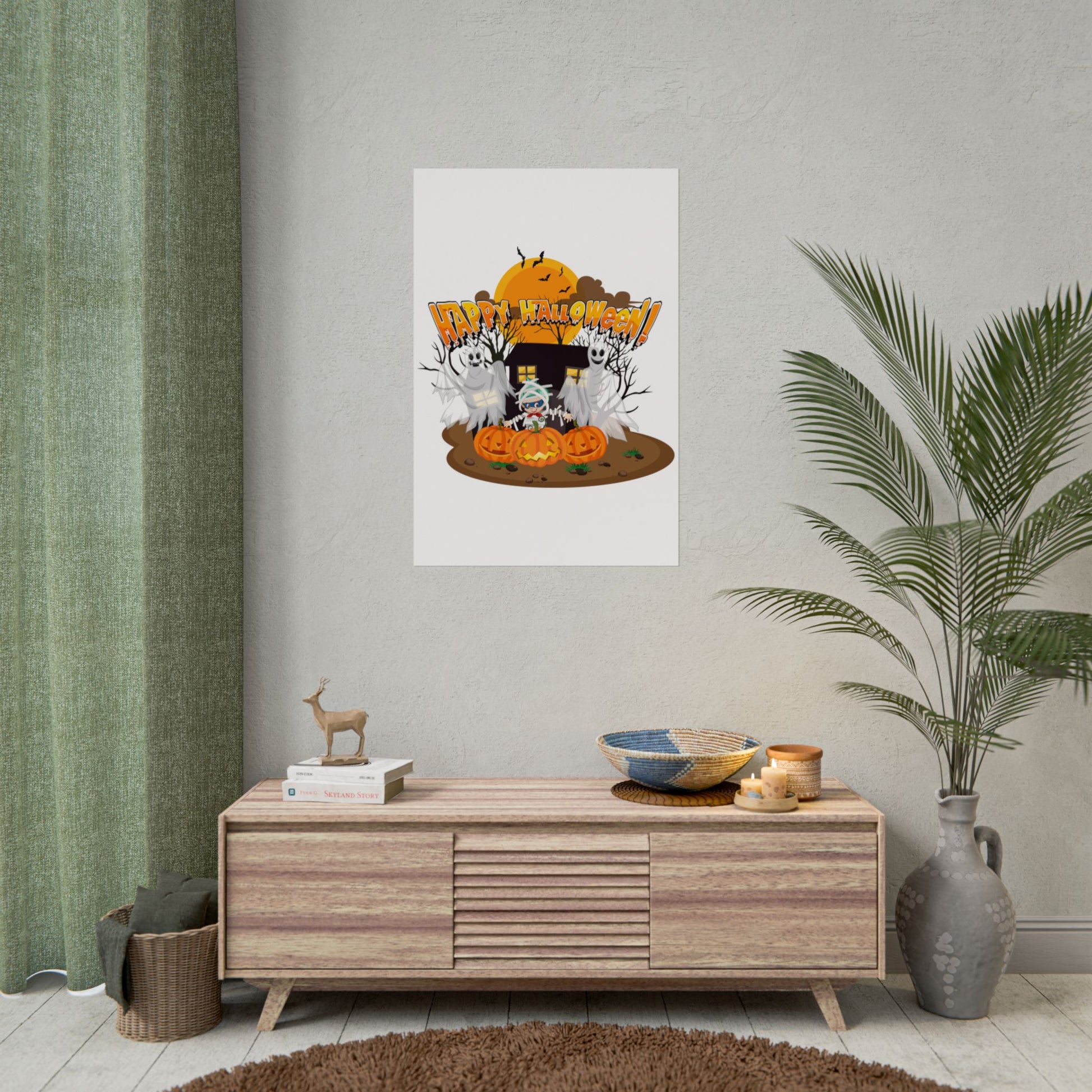 Rolled Posters - Super kiddo with ghost - [[{"value":"Wonderwear Kid"}]]