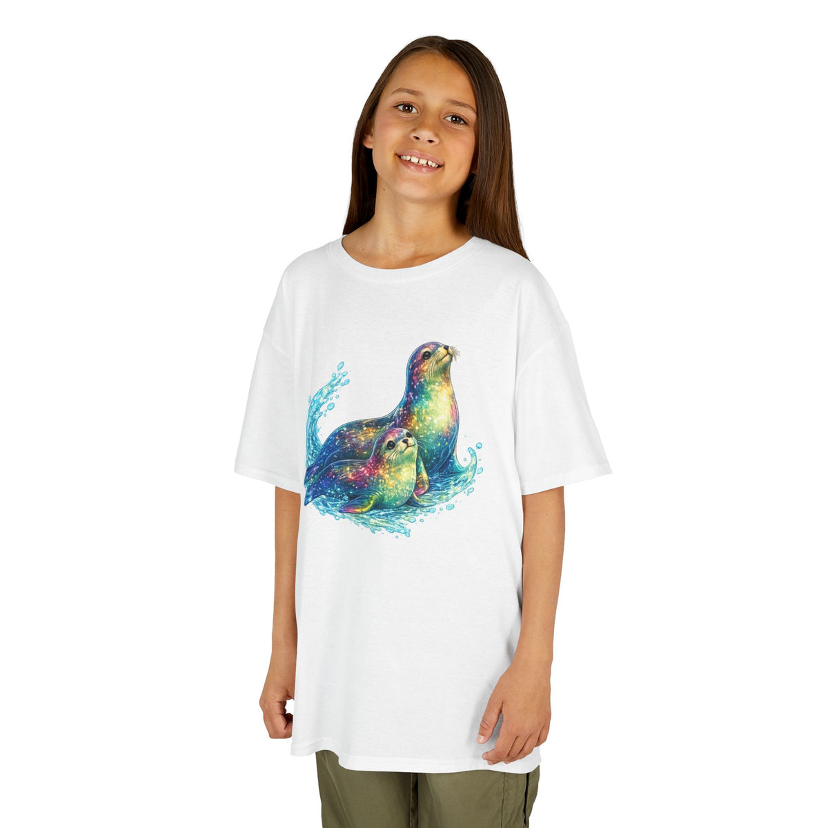 Kids Heavy Cotton™ Tee - vibrant sea lions
