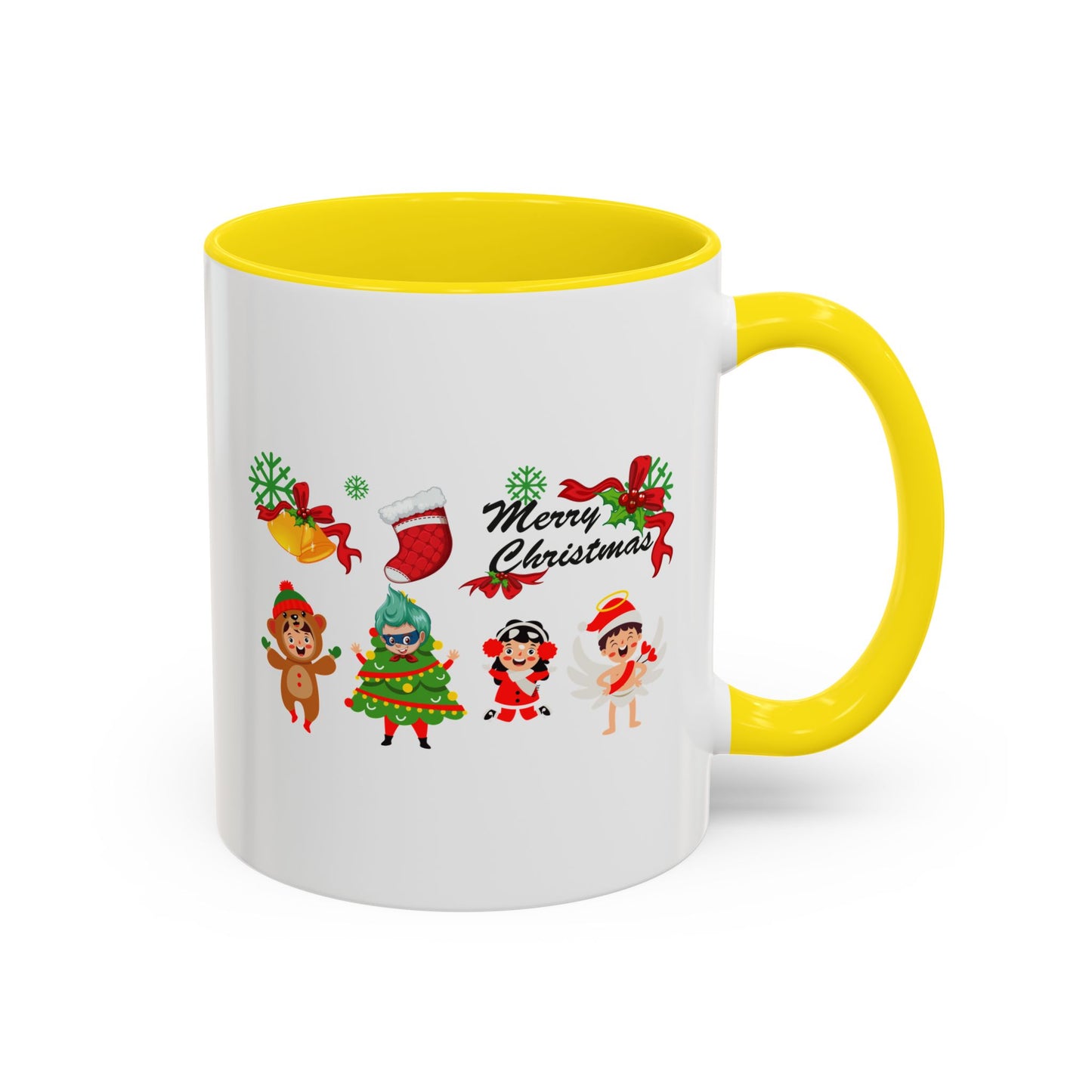 Accent Coffee Mug - Merry christmas from super kid