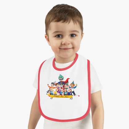 Baby Bib - Happy new year with friends - [[{"value":"Wonderwear Kid"}]]