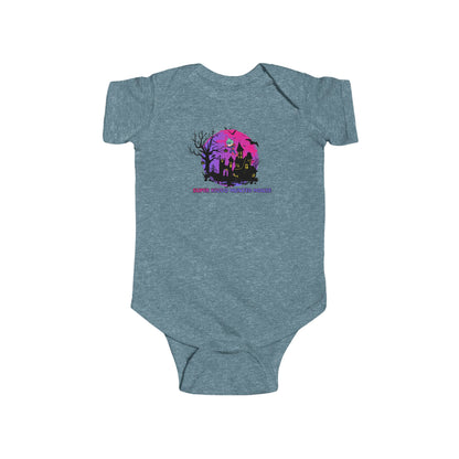 Infant Bodysuit - Super kiddo flying on hunted house - [[{"value":"Wonderwear Kid"}]]