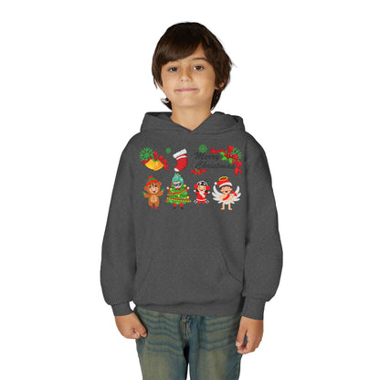 Youth Heavy Blend Hooded Sweatshirt - Merry christmas from super kid - [[{"value":"Wonderwear Kid"}]]