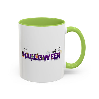 Accent Coffee Mug - Holloween word Printify