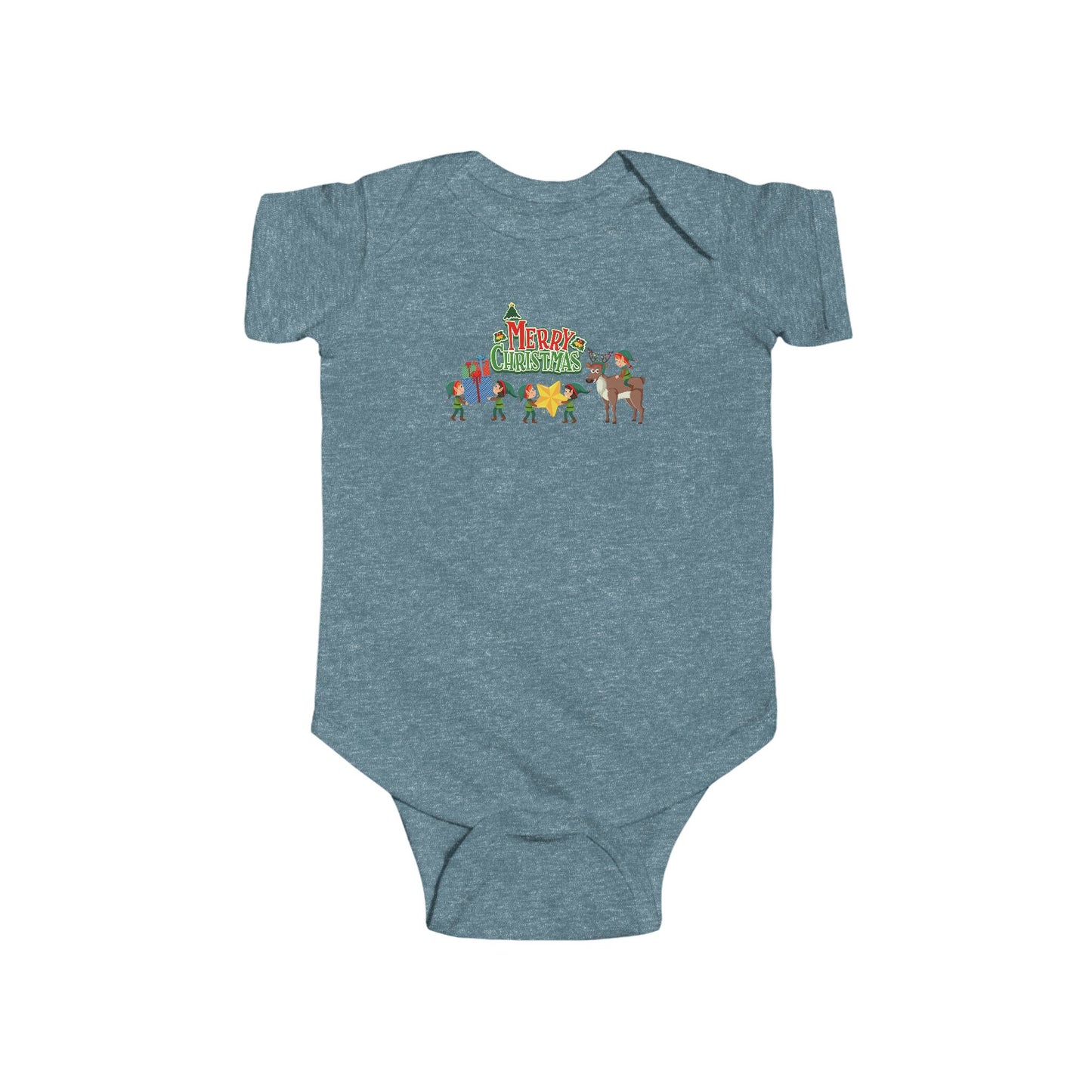 Infant Bodysuit - Merry christmas and reindeer - [[{"value":"Wonderwear Kid"}]]