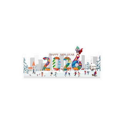 Christmas Kiss-Cut Vinyl Decals – Happy 2026 - [[{"value":"Wonderwear Kid"}]]