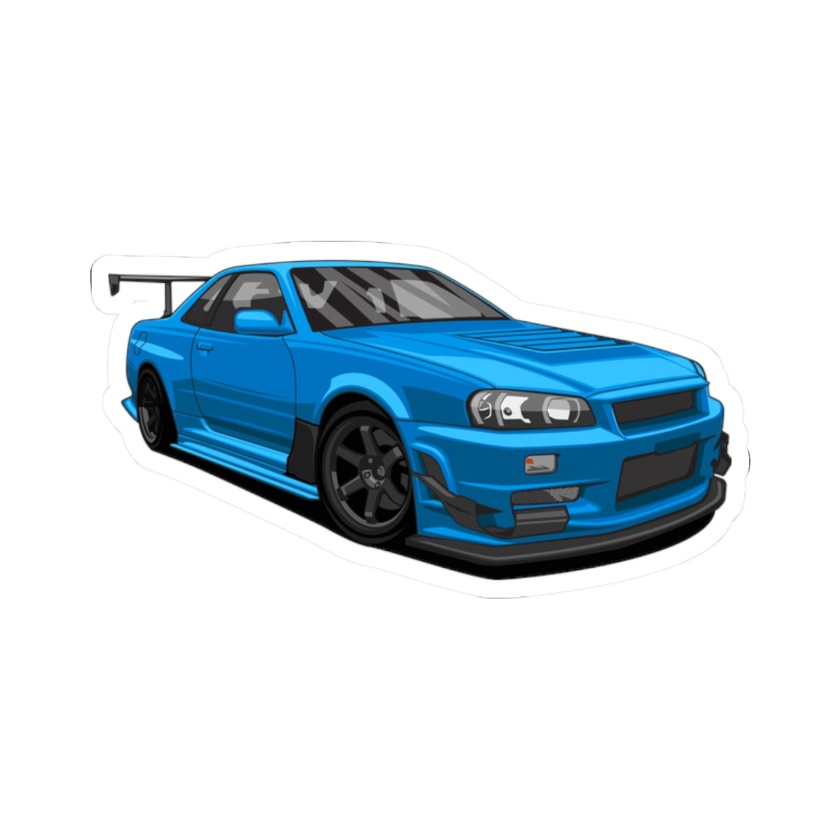 Kiss-Cut Stickers - Japanese sports car