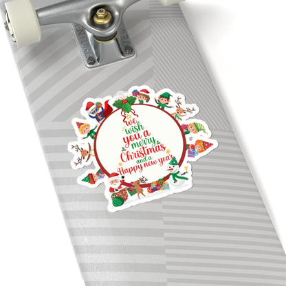 Kiss-Cut Stickers - We wish you a merry christmas - [[{"value":"Wonderwear Kid"}]]