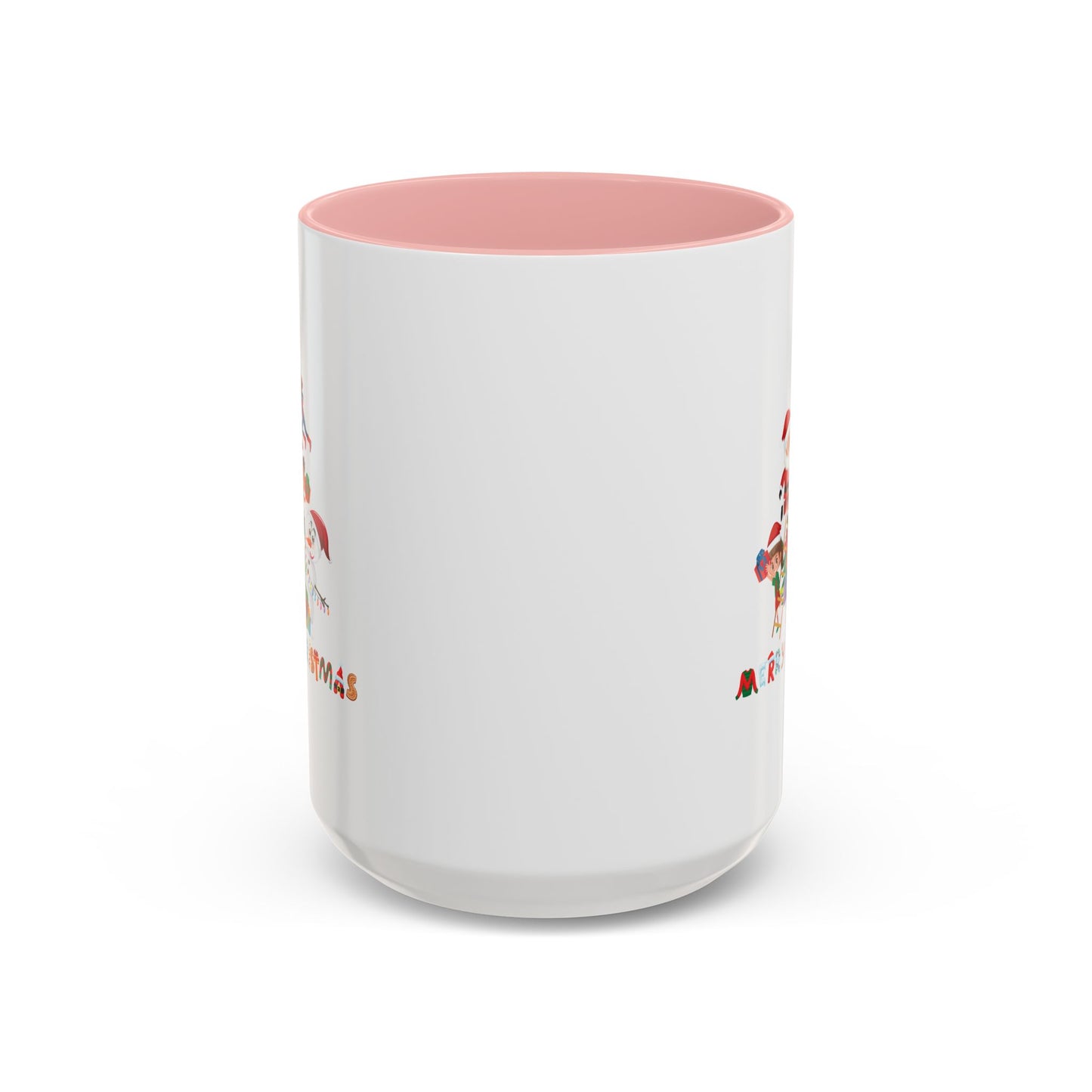 Accent Coffee Mug - Super kiddo making christmas tree with text