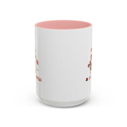 Accent Coffee Mug - Super kiddo making christmas tree with text - [[{"value":"Wonderwear Kid"}]]