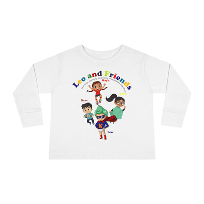 Toddler Long Sleeve Tee - Leo & Friends - Learning and growing - [[{"value":"Wonderwear Kid"}]]