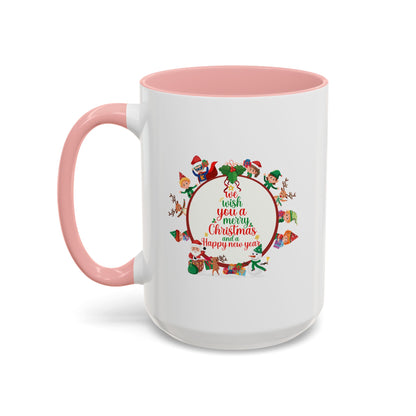 Accent Coffee Mug - We wish you a merry christmas - [[{"value":"Wonderwear Kid"}]]