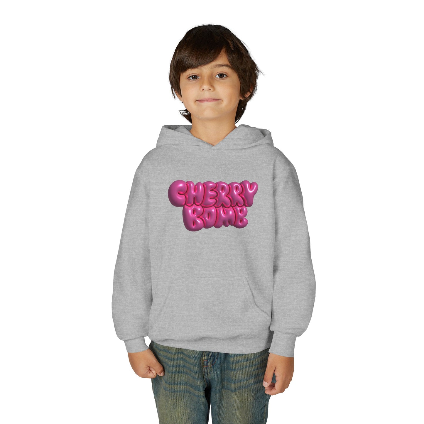 Youth Heavy Blend Hooded Sweatshirt - Cherry Bomb
